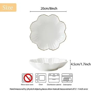 Elegant Gold Flower Design Plate for All Occasions