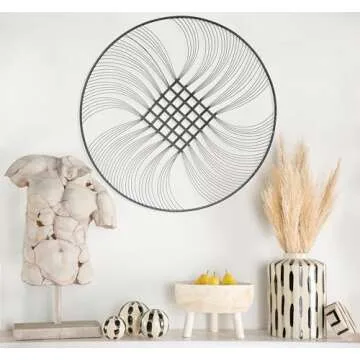 Cracked Torso Sculpture - Modern Artistic White Polyresin Decorative Man Statue for Home or Office D...