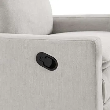 Oxford Baby Uptown Upholstered Swivel Glider & Recliner Nursery Chair, Sand