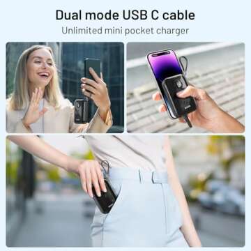 BLAVOR Portable Charger 10000mAh, Fast Charging Power Bank