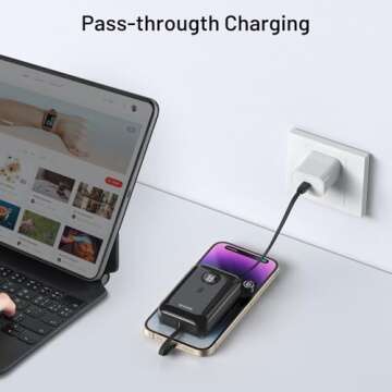 BLAVOR Portable Charger 10000mAh, Fast Charging Power Bank