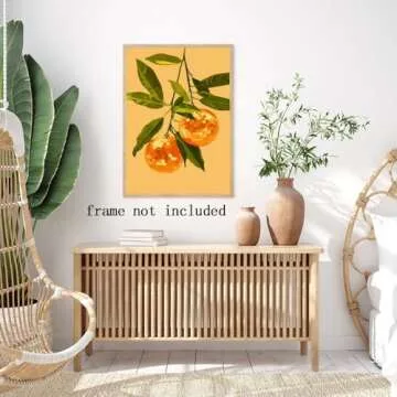 Generic Orange Disco Ball Poster Orange Disco Ball Canvas Print Avant Garde Disco Decor Preppy Wall Art Trendy Funky Poster Living Room Bedroom Wall Decor12x18in Unframed, style-6