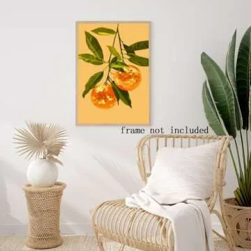 Generic Orange Disco Ball Poster Orange Disco Ball Canvas Print Avant Garde Disco Decor Preppy Wall Art Trendy Funky Poster Living Room Bedroom Wall Decor12x18in Unframed, style-6