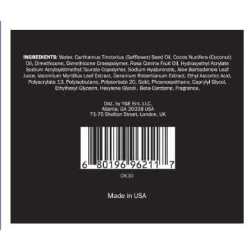 GLO24K Eye Cream with 24k Gold, Hyaluronic Acid & Rosehip Oil