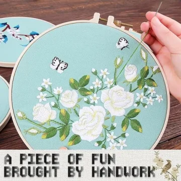 10 Skeins White Embroidery Floss for Creative Projects