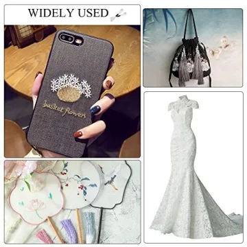 10 Skeins White Embroidery Floss for Creative Projects