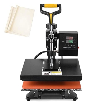 Slendor Heat Press Machine for T Shirts 12x10 Inch Digital T Shirt Pressing Machine 360-Degree Swing...