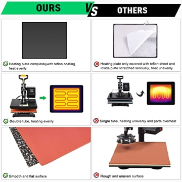 Slendor 12x10 Heat Press Machine for T Shirts