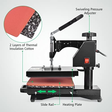 Slendor 12x10 Heat Press Machine for T Shirts