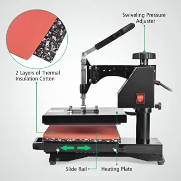 Slendor 12x10 Heat Press Machine for T Shirts