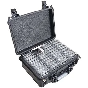 Case Club 72-132 Graded Card Slab Carrying Case- Fits PSA/BGS/FGS/ & More Graded Slabs - Sports/Trading Collector Box fits Pokemon/MTG/Baseball- Travel Holder for Slabs/Sleeves/Loose Cards