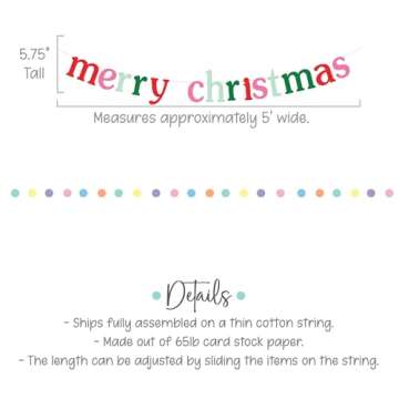 Merry Christmas Decorative Banner for Festive Celebrations
