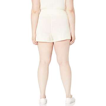 The Drop Women's Adrienne Pull-On Sweater Knit Short, Whisper White, L