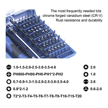 VCELINK Mini Screwdriver Set - 45-in-1 Magnetic Kit