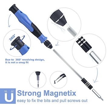 VCELINK Mini Screwdriver Set - 45-in-1 Magnetic Kit