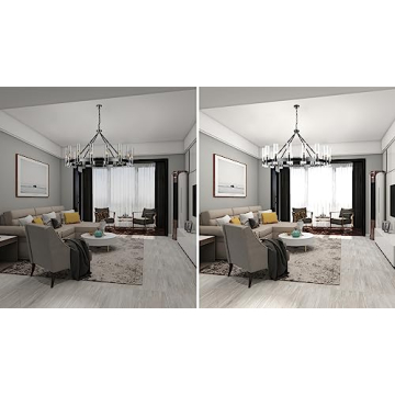 AEULYTIR 48 Inch Black Wagon Wheel Chandelier