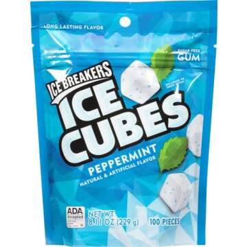 ICE BREAKERS Sugar Free Peppermint Gum Pouch - 100 Pieces