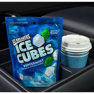 ICE BREAKERS Sugar Free Peppermint Gum Pouch - 100 Pieces