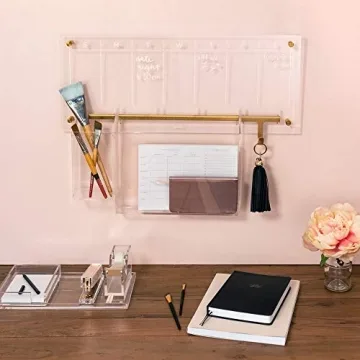 Stylish russell+hazel Acrylic Wall Utensil Cup for Organizing
