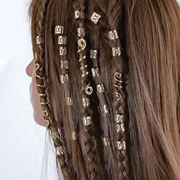 23 Piece Hair Beads Set for Unique Stylish Braids