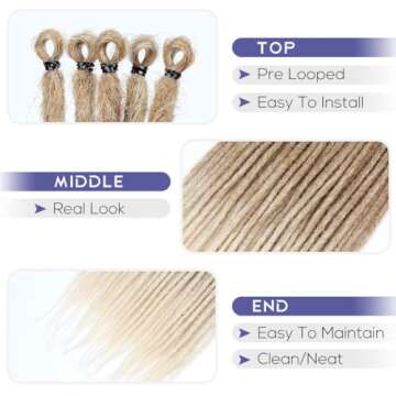 Kraler Ombre Brown Dreadlock Extensions for Unique Styles
