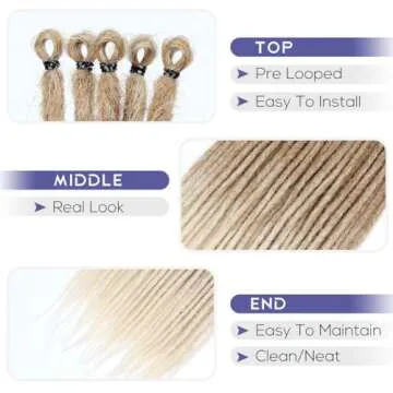 Kraler Ombre Brown Dreadlock Extensions for Unique Styles