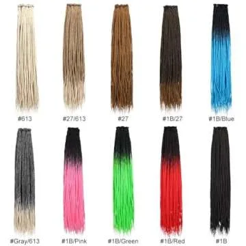 Kraler Ombre Brown Dreadlock Extensions for Unique Styles