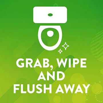 Scrubbing Bubbles Antibacterial Flushable Wipes - 36 Count