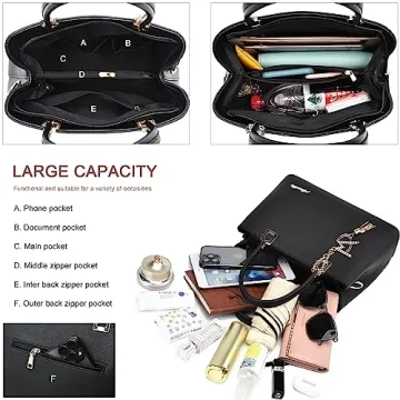 Light Pink Designer Satchel Tote Bag for Women