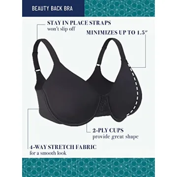 Beauty Back Smoothing Bra - Bust Minimizer 32DD