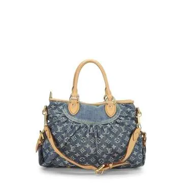 Louis Vuitton Pre-Loved Blue Denim Monogram Neo Cabby MM
