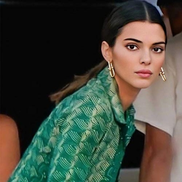 Stylish Sloong Gold Plated Chunky Hoop Earrings for Women