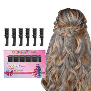 MSDADA Hair Chalk Comb - Temporary Color for Kids