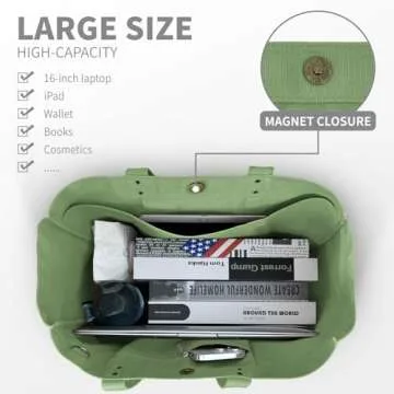 HOMESPON Large Canvas Tote Bag - Perfect Functional Gift