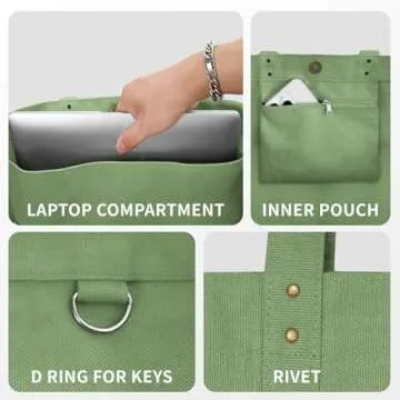 HOMESPON Large Canvas Tote Bag - Perfect Functional Gift