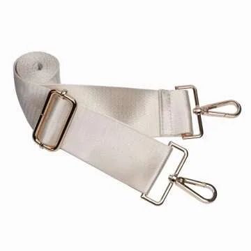 WanderFull Original HydroBag | Quilted Water Bottle Holder with Strap | Tote Bottle Carrier Crossbody Bag with Pockets | Carry 32 oz Water Bottle, Tumbler, Phone, Purse | Glossy Ivory