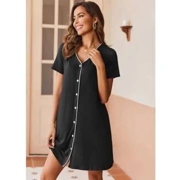 Ekouaer Nightgowns for Women - Soft Sleepwear Set