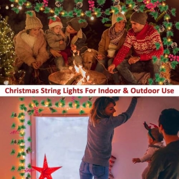 10Ft Prelit Christmas Garland with LED Lights Battery Operated