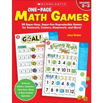 One-Page Math Games for Kids: Fun & Easy Learning