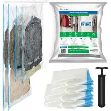Space Saver Vacuum Storage Bags for Travel 4 Pack