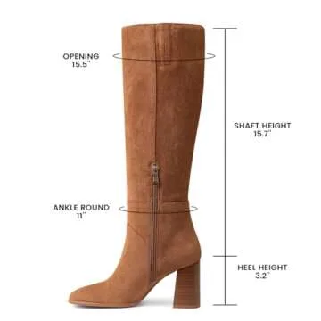 EQAUDES Knee High Faux Suede Boots - Fall Fashion 2024