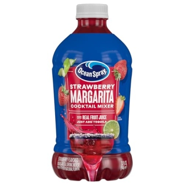 Ocean Spray Strawberry Margarita Cocktail Mixer - Real Fruit Juice - 32 Fl Oz
