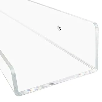 Stylish Weiai Clear Floating Wall Shelves for Any Room