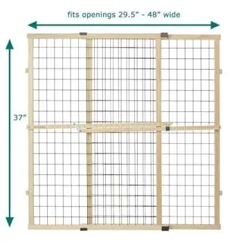 Durable MYPET North States Wire Mesh Dog Gate 37" Tall