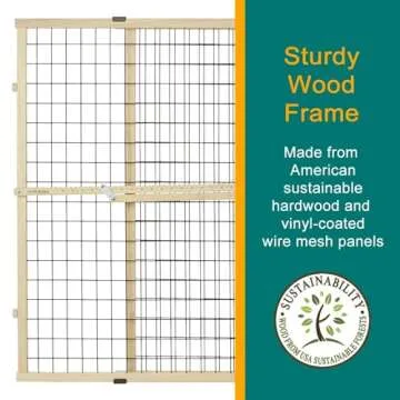 Durable MYPET North States Wire Mesh Dog Gate 37" Tall