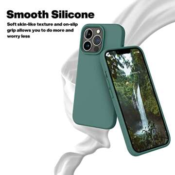 OTOFLY Designed for iPhone 13 Pro Max Case, Silicone Shockproof Slim Thin Phone Case for iPhone 13 P...