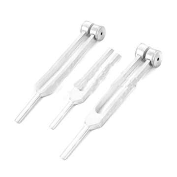 Set of 3 pcs Aluminum Sensory Tuning Forks C 128 256 512
