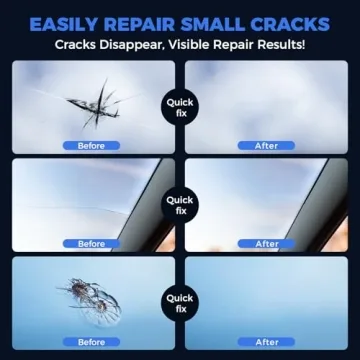 LOMEEN Windshield Crack Repair Kit - Fast & Easy Glass Repair