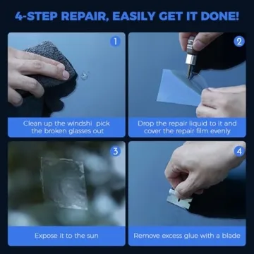LOMEEN Windshield Crack Repair Kit - Fast & Easy Glass Repair