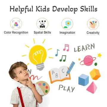 thinkmaster 300 Pieces Interlocking Building Blocks STEM Toys, Educational and Creative Discs for Preschool Boys and Girls Aged 4-8, Safe and Durable Material, Endless Creative Possibilities